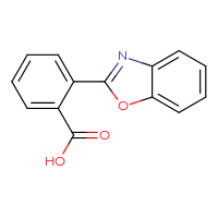 Chemical structure of 2-(1,3-benzoxazol-2-yl)benzoic acid - CSSB00000415609