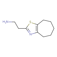 Chemical structure of 2-{4H,5H,6H,7H,8H-cyclohepta[d][1,3]thiazol-2-yl}ethan-1-amine - CSSB00011225284
