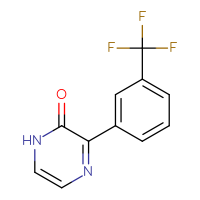 Chemical structure of 3-[3-(trifluoromethyl)phenyl]-1,2-dihydropyrazin-2-one - CSSB00001920515