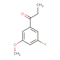 Chemical structure of 1-(3-fluoro-5-methoxyphenyl)propan-1-one - CSSB00009867891