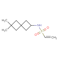 Chemical structure of N-{6,6-dimethylspiro[3.3]heptan-2-yl}ethene-1-sulfonamide - CSMB00157171724