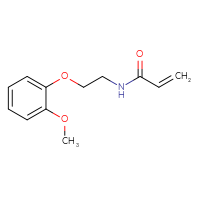 Chemical structure of N-[2-(2-methoxyphenoxy)ethyl]prop-2-enamide - CSSB00017095090