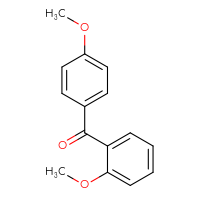 Chemical structure of (2-methoxyphenyl)(4-methoxyphenyl)methanone - CSSB00000769059