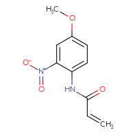 Chemical structure of N-(4-methoxy-2-nitrophenyl)prop-2-enamide - CSSB00000765448