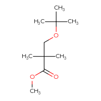 Chemical structure of methyl 3-(tert-butoxy)-2,2-dimethylpropanoate - CSSB00000717267