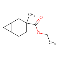 Chemical structure of ethyl 3-methylbicyclo[4.1.0]heptane-3-carboxylate - CSSB14965983932