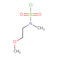 Chemical structure of N-(2-methoxyethyl)-N-methylsulfamoyl chloride - CSSB00000754332