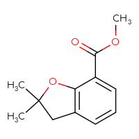 Chemical structure of methyl 2,2-dimethyl-2,3-dihydro-1-benzofuran-7-carboxylate - CSSB00010174672