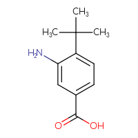 Chemical structure of 3-amino-4-tert-butylbenzoic acid - CSSB00000075162