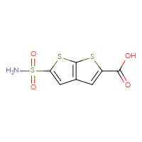 Chemical structure of 5-sulfamoylthieno[2,3-b]thiophene-2-carboxylic acid - CSSB00102952296