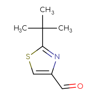 Chemical structure of 2-tert-butyl-1,3-thiazole-4-carbaldehyde - CSSB00000744901