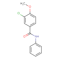 Chemical structure of 3-chloro-4-methoxy-N-phenylbenzamide - CSSB00046204742