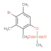 Chemical structure of 4-bromo-2,3,5-trimethylphenyl methanesulfonate - CSSB00114211598