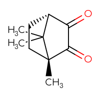 Chemical structure of (1R,4S)-1,7,7-trimethylbicyclo[2.2.1]heptane-2,3-dione - CSSB00009815897