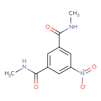 Chemical structure of N1,N3-dimethyl-5-nitrobenzene-1,3-dicarboxamide - CSSB00028252962