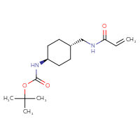 Chemical structure of tert-butyl N-[(1r,4r)-4-[(prop-2-enamido)methyl]cyclohexyl]carbamate - CSSB00154438006