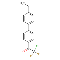 Chemical structure of 2-chloro-1-{4'-ethyl-[1,1'-biphenyl]-4-yl}-2,2-difluoroethan-1-one - CSSB21103684792