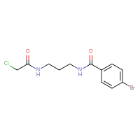 Chemical structure of N-{3-[(4-bromophenyl)formamido]propyl}-2-chloroacetamide - CSSB02008202774