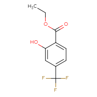 Chemical structure of ethyl 2-hydroxy-4-(trifluoromethyl)benzoate - CSSB00010164533
