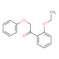 Chemical structure of 1-(2-ethoxyphenyl)-2-phenoxyethan-1-one - CSSB00000796933