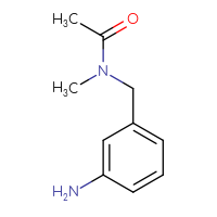 Chemical structure of N-[(3-aminophenyl)methyl]-N-methylacetamide - CSSB00000738538