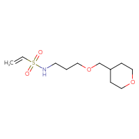 Chemical structure of N-{3-[(oxan-4-yl)methoxy]propyl}ethene-1-sulfonamide - CSMB21332126555