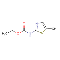Chemical structure of ethyl N-(5-methyl-1,3-thiazol-2-yl)carbamate - CSSB00000190826