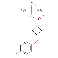 Chemical structure of tert-butyl 3-(4-fluorophenoxy)azetidine-1-carboxylate - CSSB00010113763