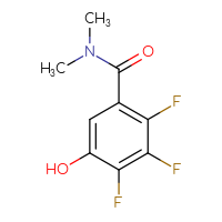 Chemical structure of 2,3,4-trifluoro-5-hydroxy-N,N-dimethylbenzamide - CSSB15025261060