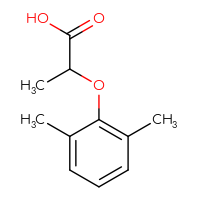 Chemical structure of 2-(2,6-dimethylphenoxy)propanoic acid - CSSB00000216337