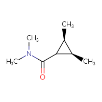 Chemical structure of (2R,3S)-N,N,2,3-tetramethylcyclopropane-1-carboxamide - CSSB00153447584