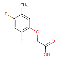 Chemical structure of 2-(2,4-difluoro-5-methylphenoxy)acetic acid - CSSB01663977388