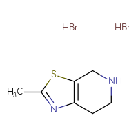 Chemical structure of 2-methyl-4H,5H,6H,7H-[1,3]thiazolo[5,4-c]pyridine dihydrobromide - CSSB00102946650