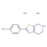Chemical structure of 2-(4-methylphenyl)-4H,5H,6H,7H-[1,3]thiazolo[5,4-c]pyridine dihydrobromide - CSSB00000723907