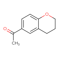 Chemical structure of 1-(3,4-dihydro-2H-1-benzopyran-6-yl)ethan-1-one - CSSB00011398751