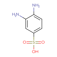Chemical structure of 3,4-diaminobenzene-1-sulfonic acid - CSSB00000075862
