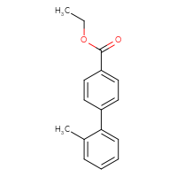 Chemical structure of ethyl 2'-methyl-[1,1'-biphenyl]-4-carboxylate - CSSB00102584701