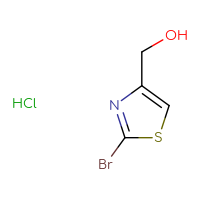 Chemical structure of (2-bromo-1,3-thiazol-4-yl)methanol hydrochloride - CSSB00015187280