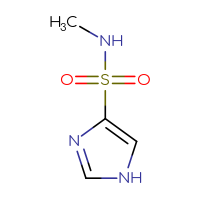 Chemical structure of N-methyl-1H-imidazole-4-sulfonamide - CSSB00000756056