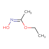 Chemical structure of (Z)-(ethyl N-hydroxyethanimidate) - CSSB00025704186