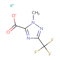 Chemical structure of potassium 1-methyl-3-(trifluoromethyl)-1H-1,2,4-triazole-5-carboxylate - CSSB14785732856