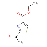 Chemical structure of ethyl 2-acetyl-1,3-thiazole-4-carboxylate - CSSB00009826685