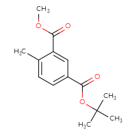 Chemical structure of 1-tert-butyl 3-methyl 4-methylbenzene-1,3-dicarboxylate - CSSB00159312389