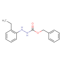 Chemical structure of N'-(2-ethylphenyl)(benzyloxy)carbohydrazide - CSSB21332335890