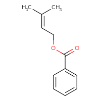 Chemical structure of 3-methylbut-2-en-1-yl benzoate - CSSB00000006835