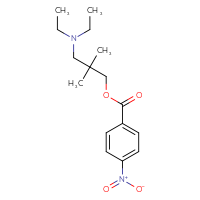 Chemical structure of 3-(diethylamino)-2,2-dimethylpropyl 4-nitrobenzoate - CSSB00104585020