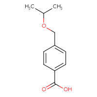 Chemical structure of 4-[(propan-2-yloxy)methyl]benzoic acid - CSSB00000195395