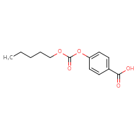 Chemical structure of 4-{[(pentyloxy)carbonyl]oxy}benzoic acid - CSSB00132311831