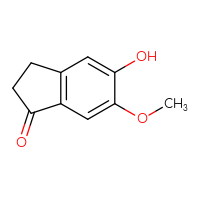 Chemical structure of 5-hydroxy-6-methoxy-2,3-dihydro-1H-inden-1-one - CSSB00009866452
