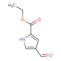 Chemical structure of ethyl 4-formyl-1H-pyrrole-2-carboxylate - CSSB00000081503